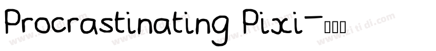 Procrastinating Pixi字体转换